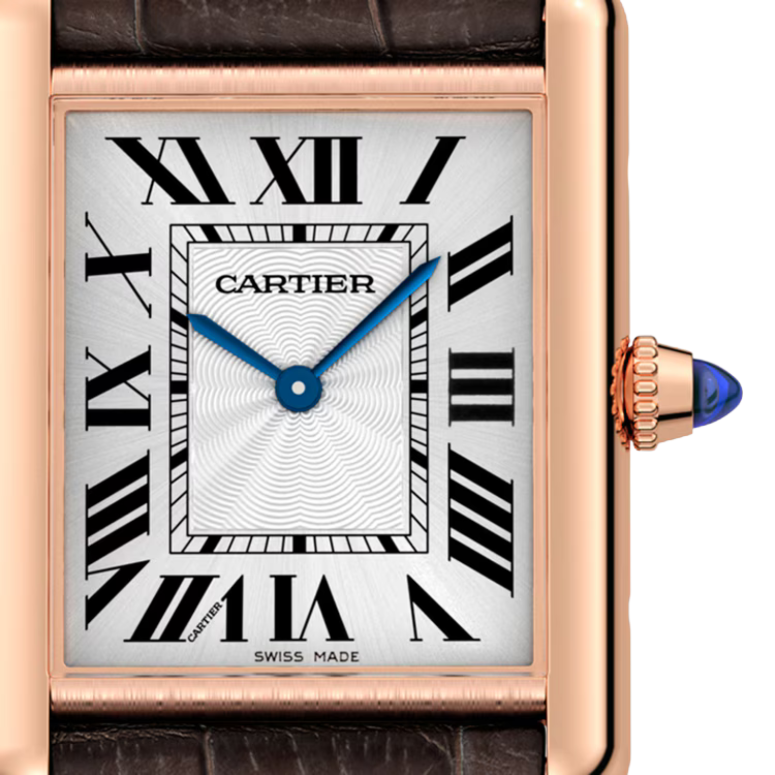 Cartier Tank - Brown Strap