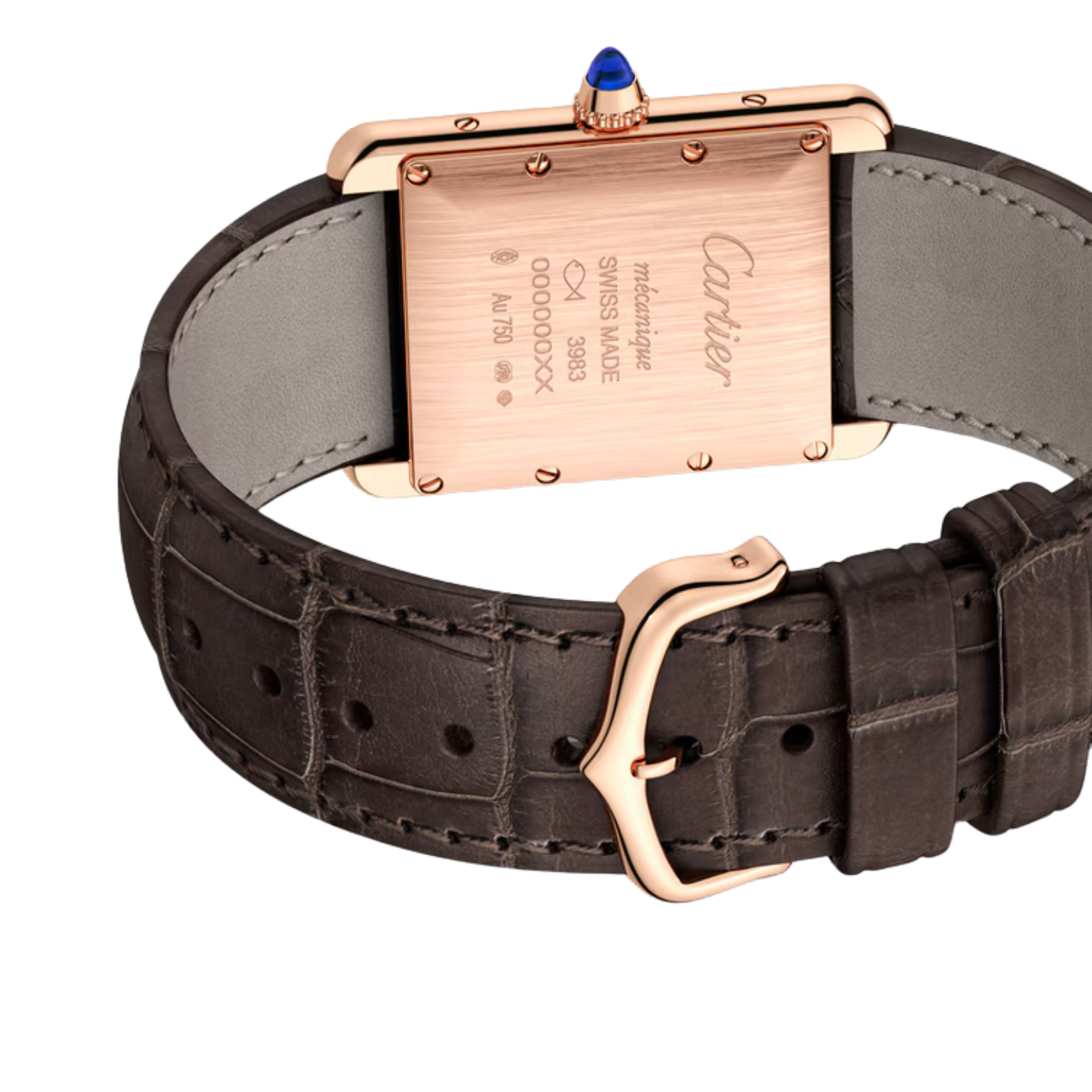 Cartier Tank - Brown Strap