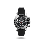 Rolex Cosmograph Daytona-40mm ( Black Rubber Strap )