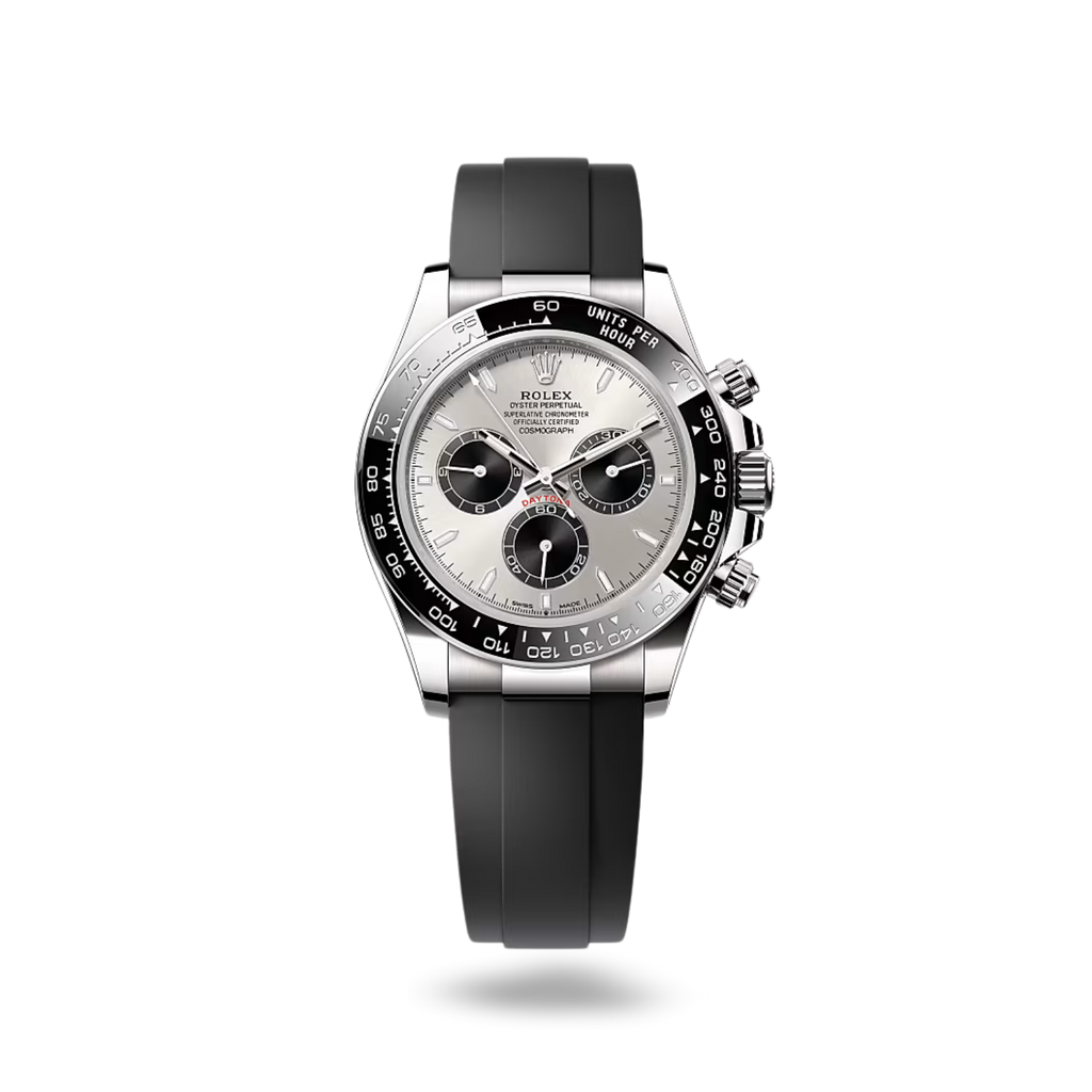 Rolex Cosmograph Daytona-40mm ( Black Rubber Strap )