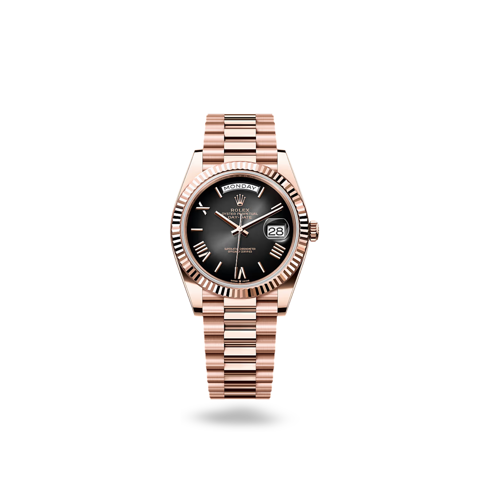 Rolex Day-date Roman Numerals Rose Gold - Ombre dial