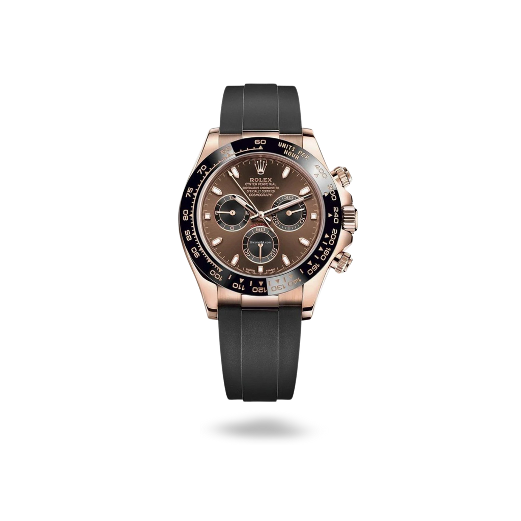 Rolex Cosmograph Daytona-40mm ( Black Rubber Strap )