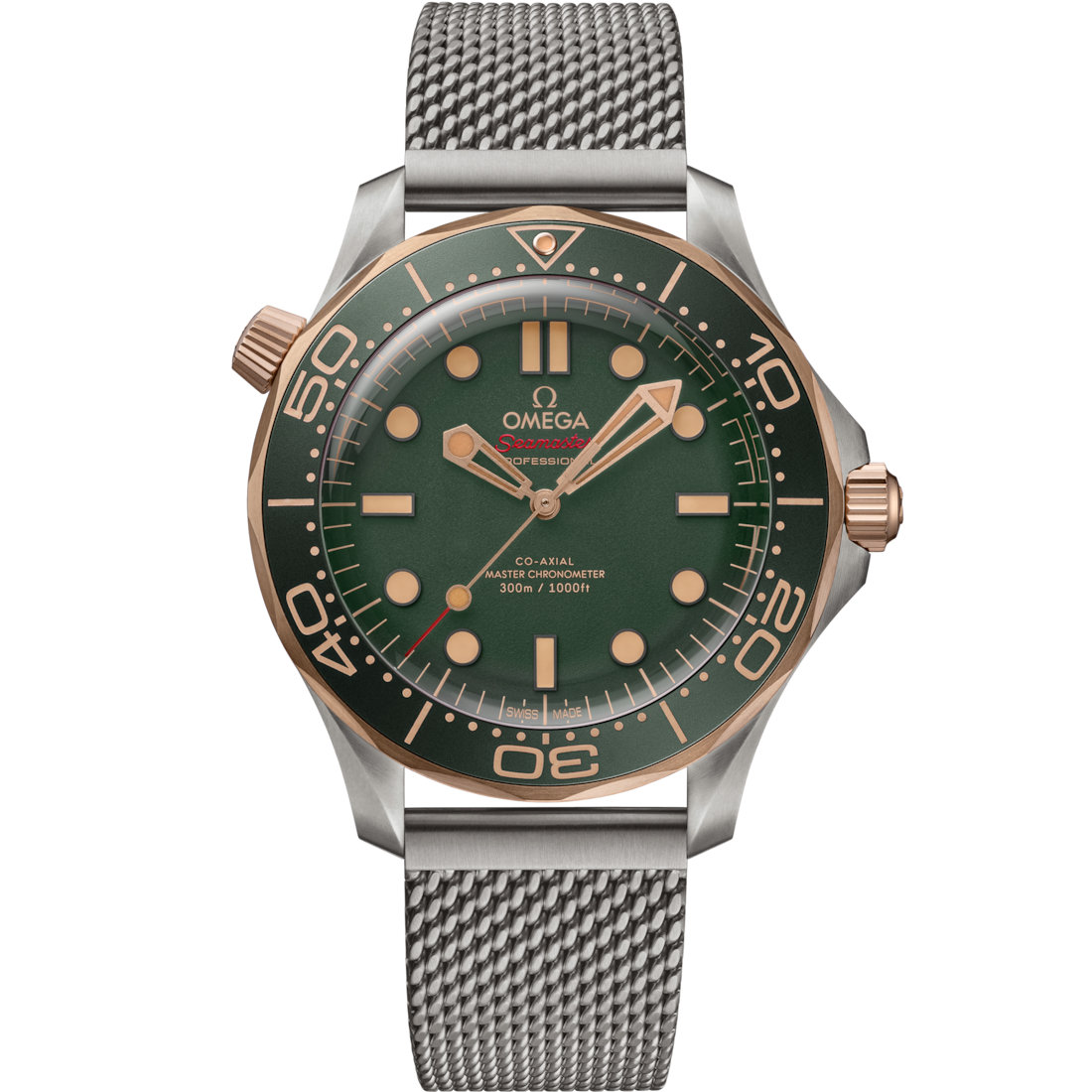 Omega-Seamaster “007 edition” Green & Gold SWISS ELITE COLLECTION