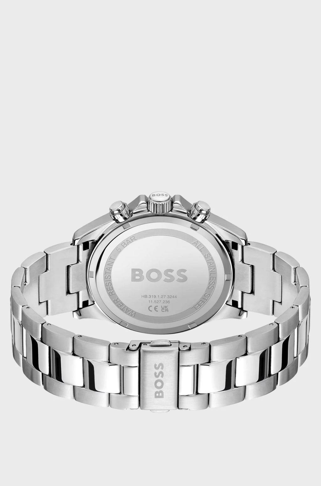 Hugo Boss - Silver-tone chronograph watch with green dial 1513878