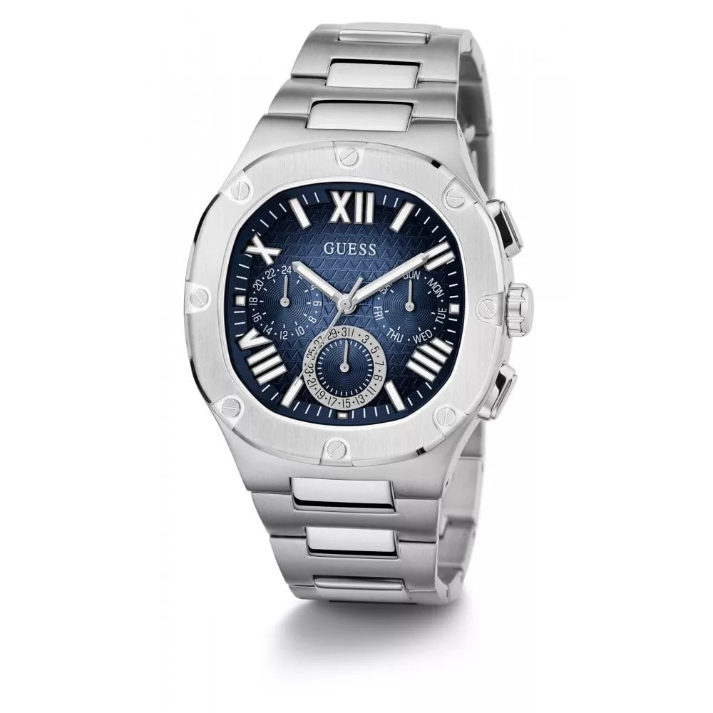 Guess Headline Multifunction Men's Silver Tone Watch