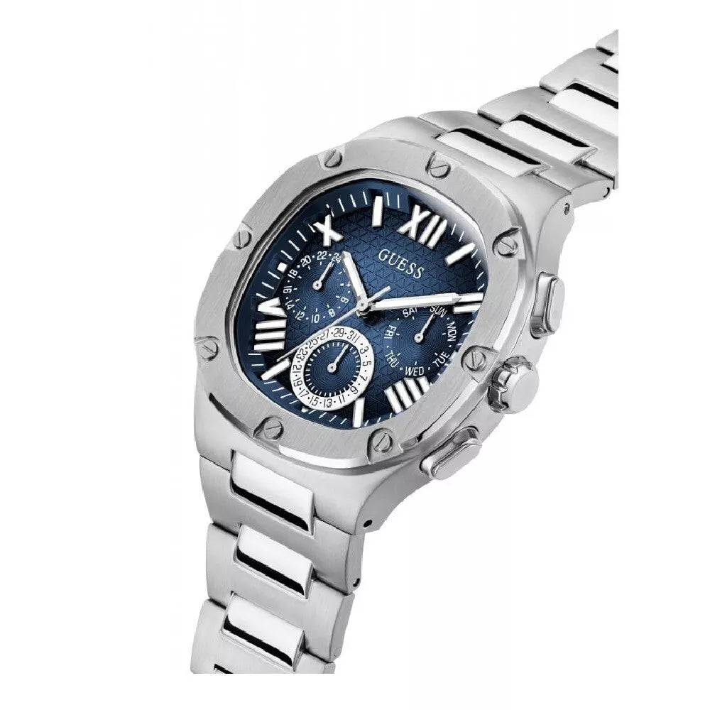 Guess Headline Multifunction Men's Silver Tone Watch